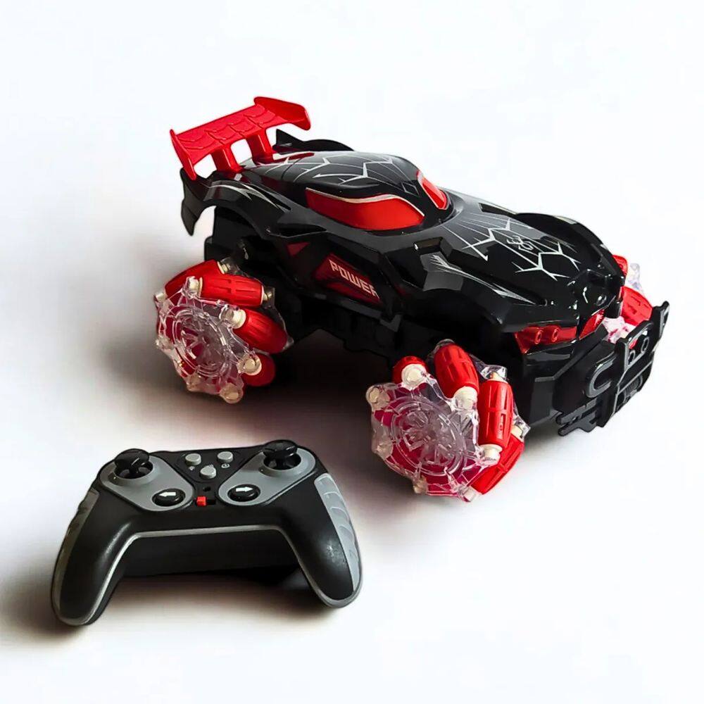 Carro Elétrico Acrobático com Controle Remoto e LEDs: Aventura e Diversão em um Brinquedo Incrível