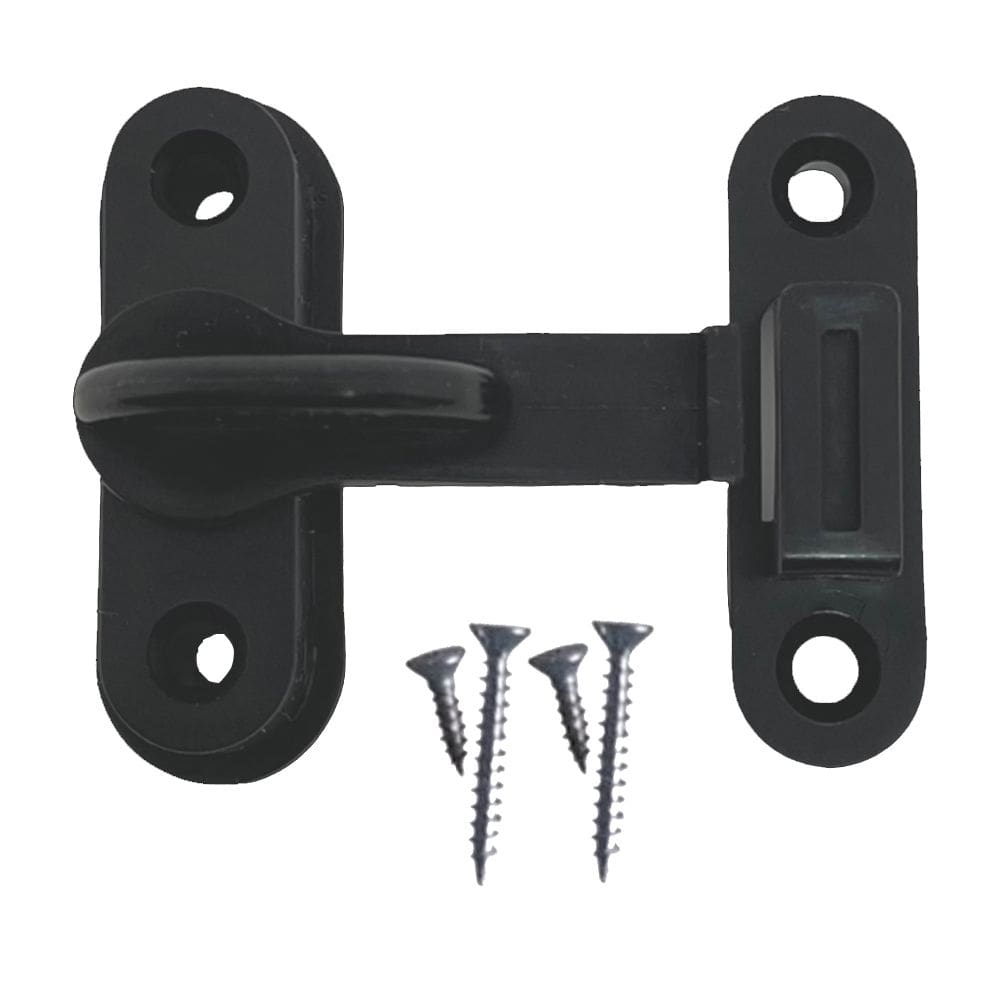 Tranqueta Trinco Fecho PVC P/ Porta Sanfonada Janela Preto