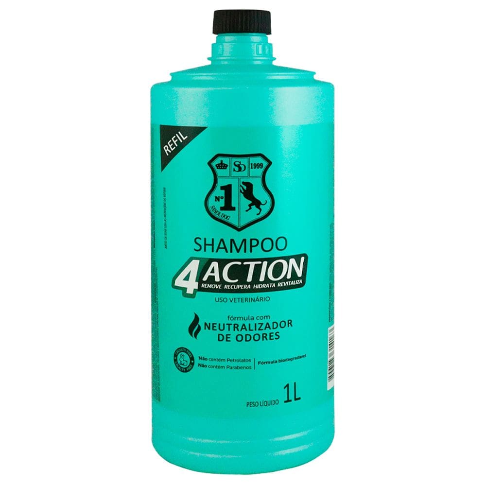 Shampoo Neutralizador de Odores para Cães Refil 1L Sanol Dog 4Action