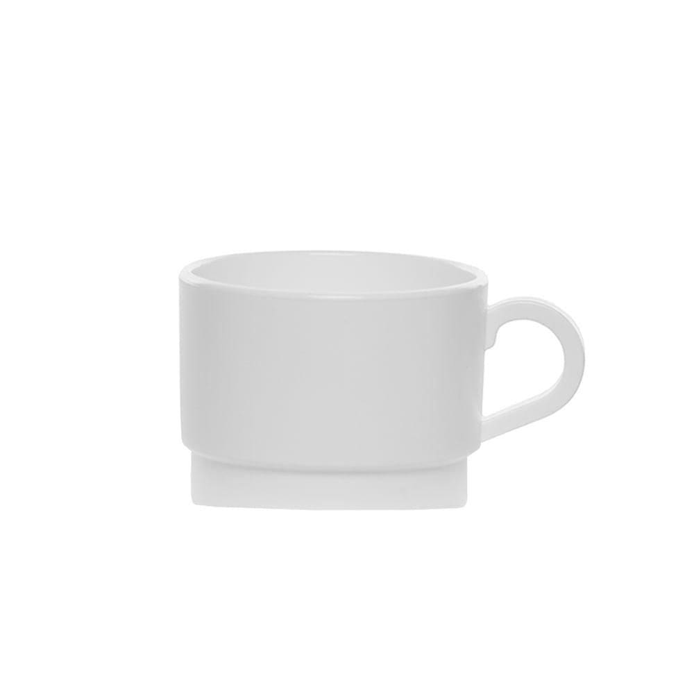 Xícara Para Chá 250ml Branca Em Polipropileno Linha Elegance Vem
