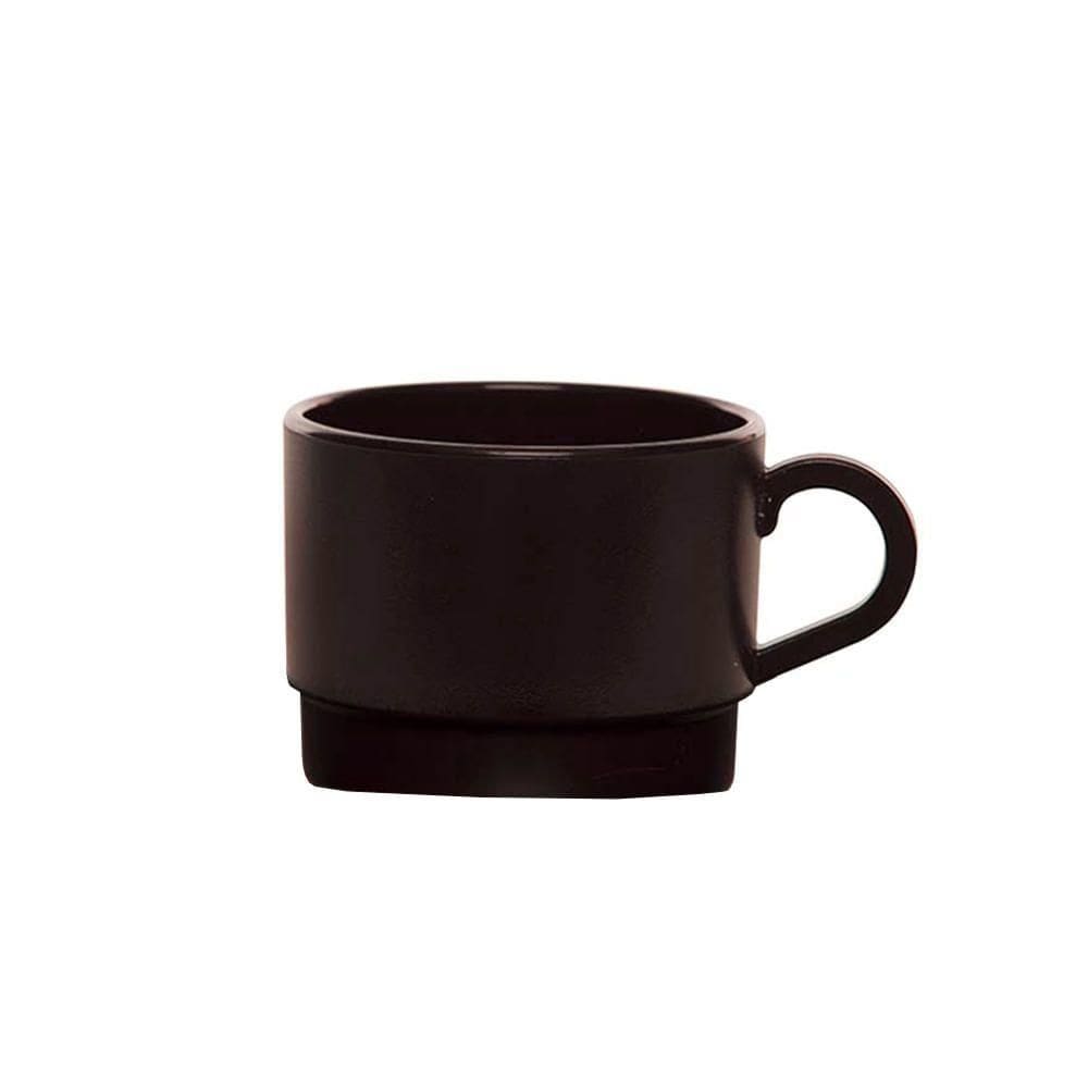Xícara Para Chá 250ml Marrom Em Polipropileno Linha Elegance Vem
