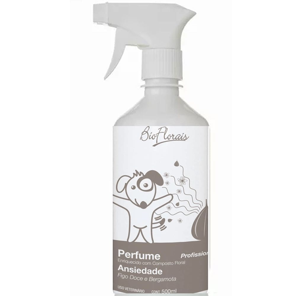 Perfume de Cachorro com Tratamento Floral Ansiedade Pet BioFlorais 500ml