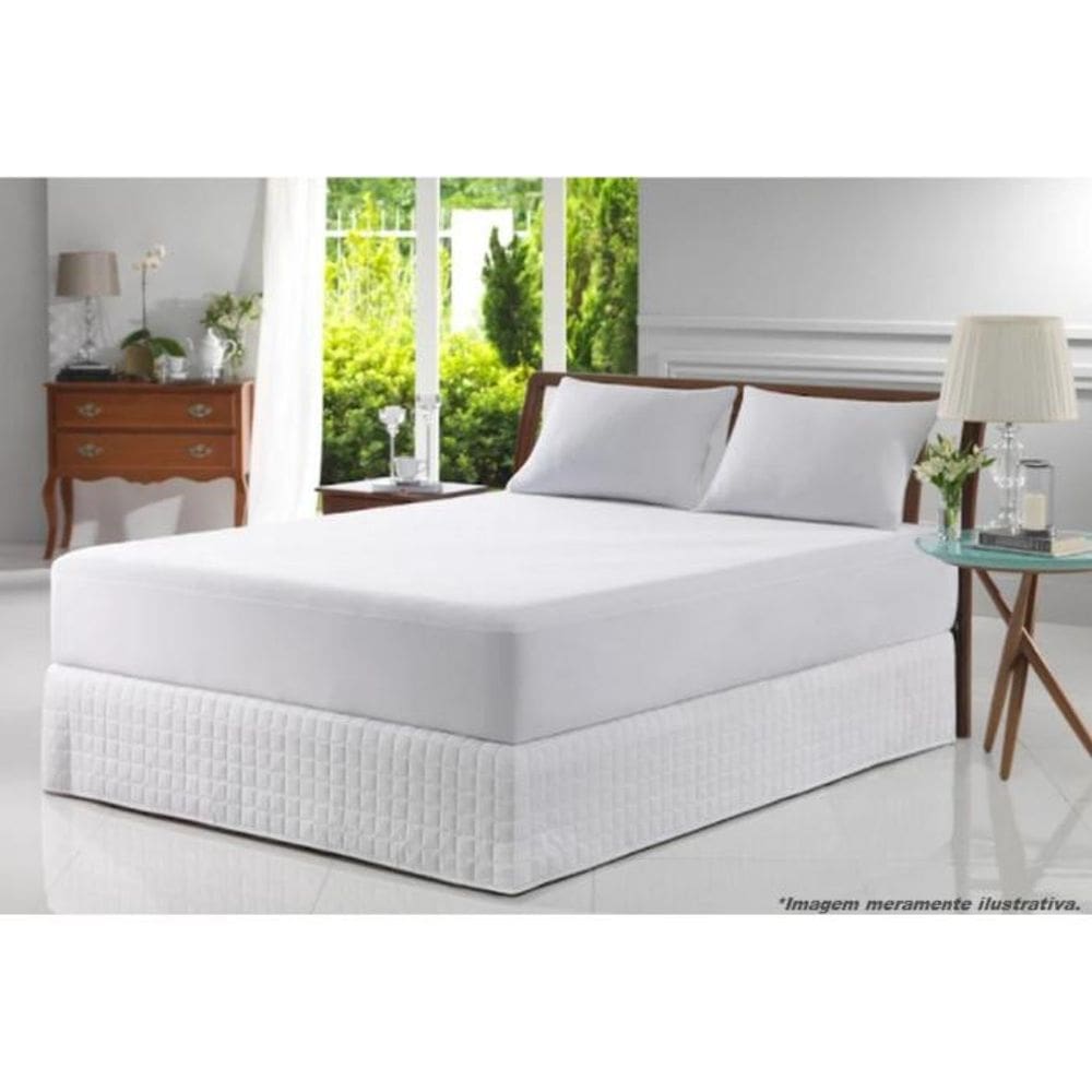 Protetor de Colchão Castor King Impermeável + Saúde Premium Percal 193x203x50cm