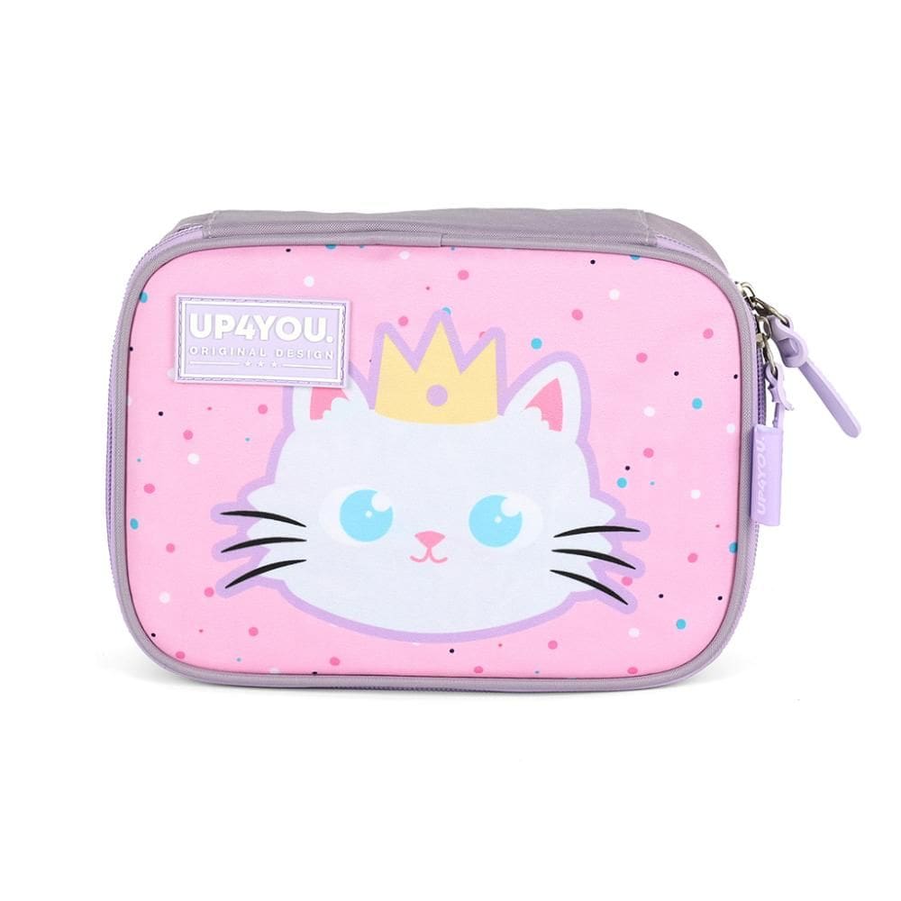 Estojo Box 100 Pens Luxcel Up4You Gatinha Rosa