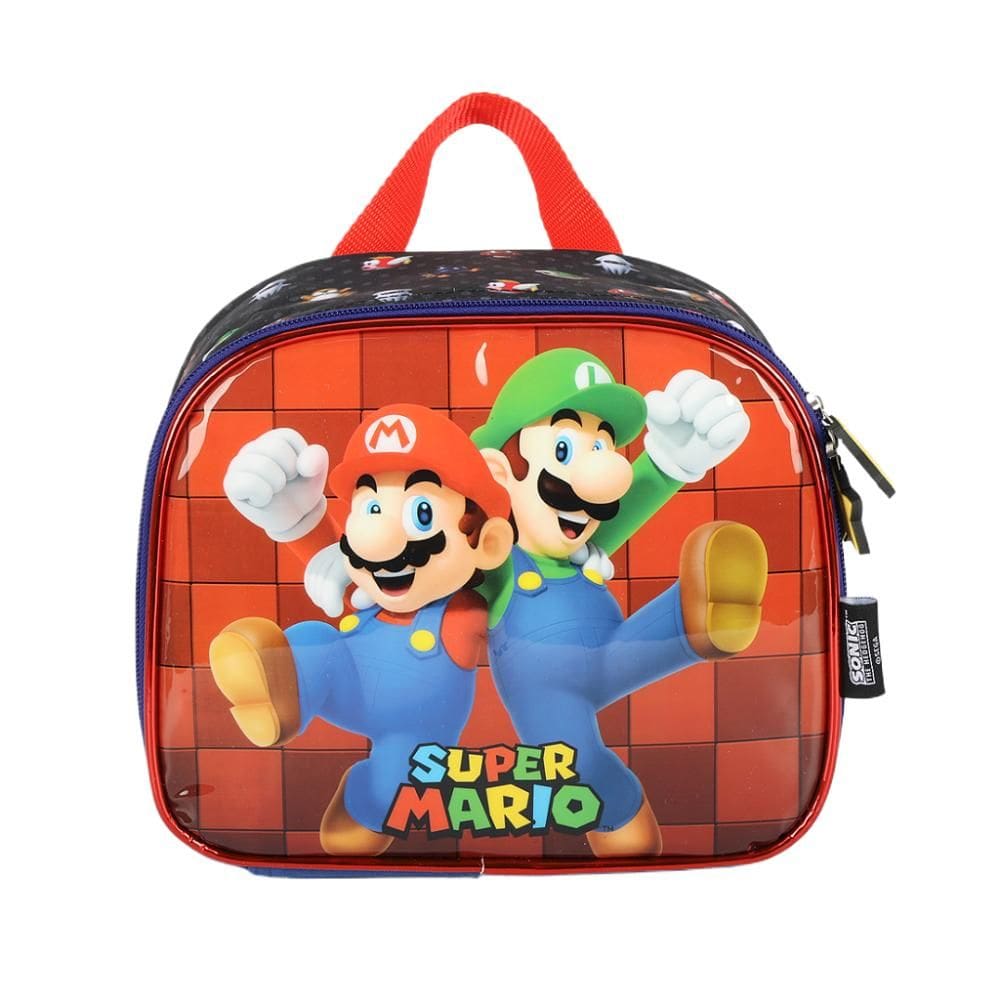 Lancheira Térmica Luxcel Super Mario Preto