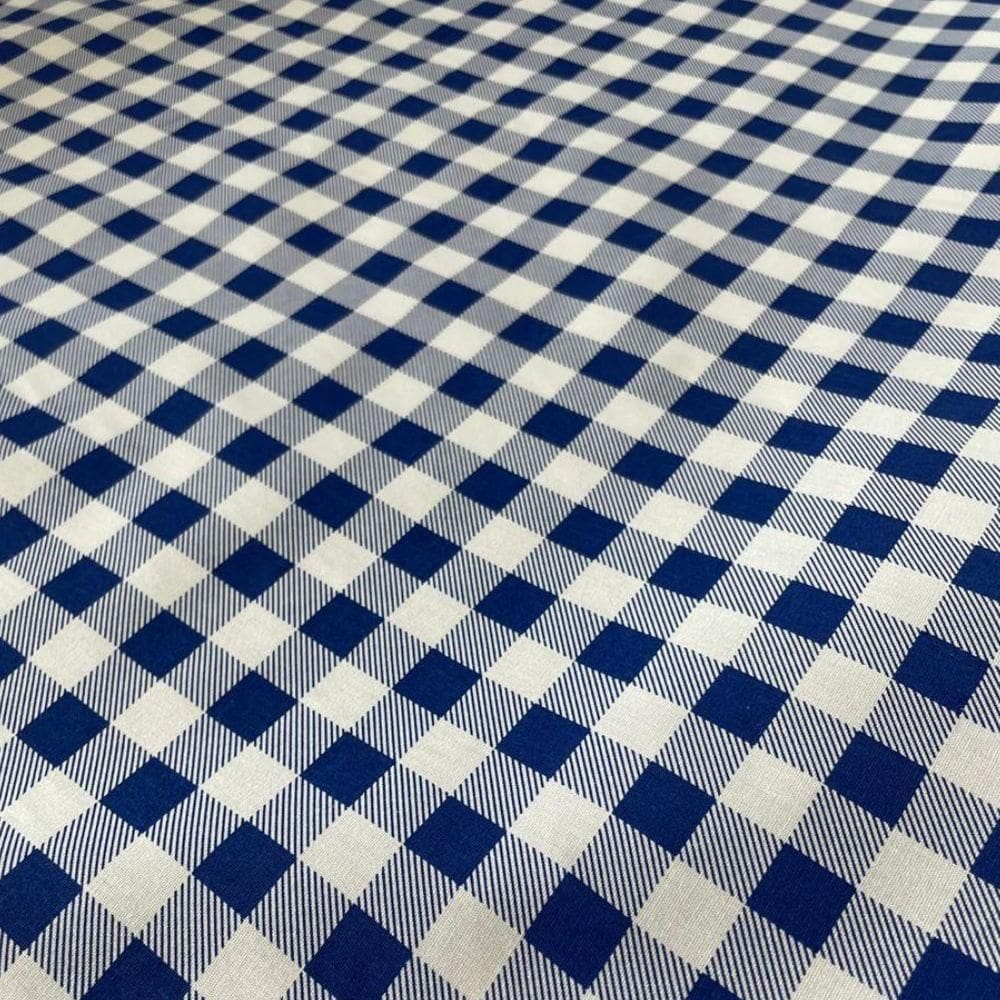 1 Metro Tecido Tricoline Xadrez 1.50 Largura Azul