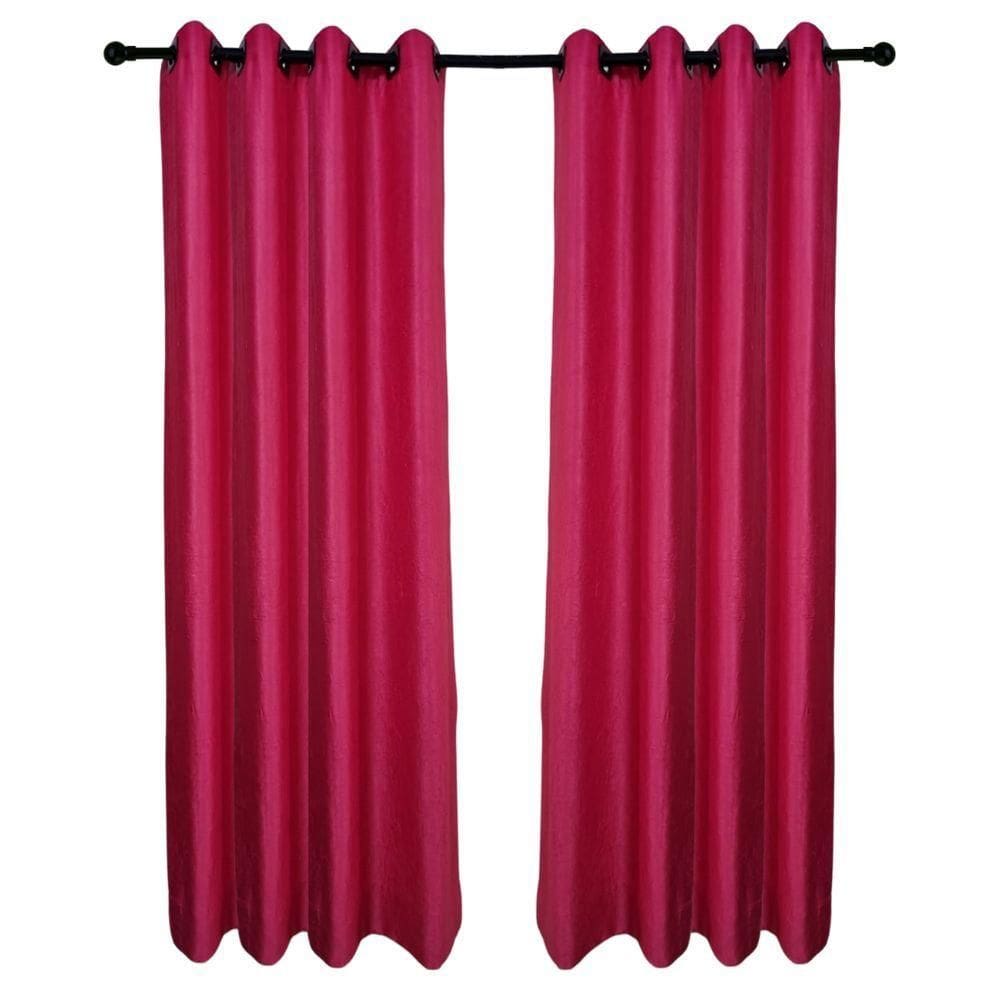 Cortina Tecido Tafeta Amassado 3,00x2,50 Rosa