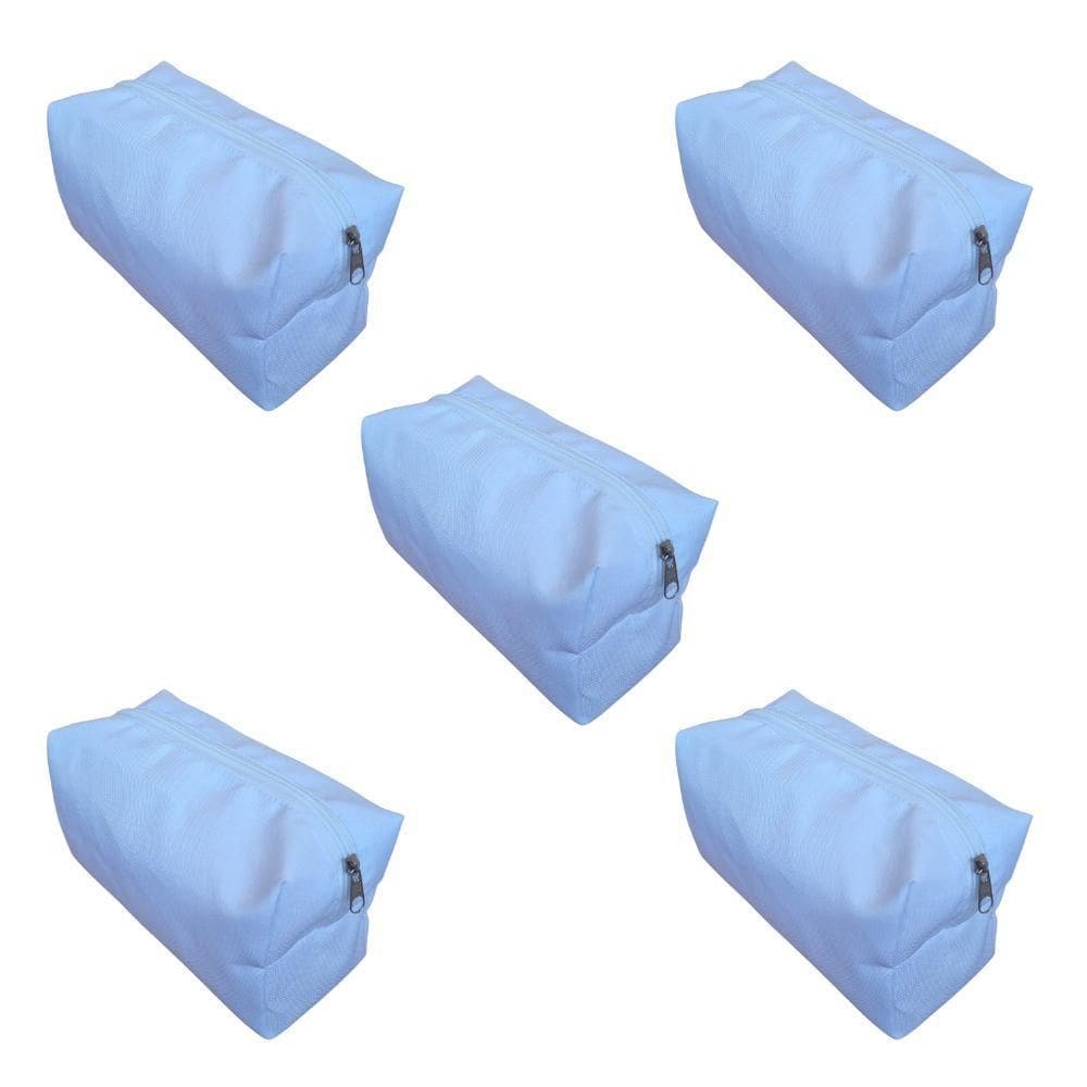 Kit 5 Necessaire Organizadora De Malas E Maquiagens Branco