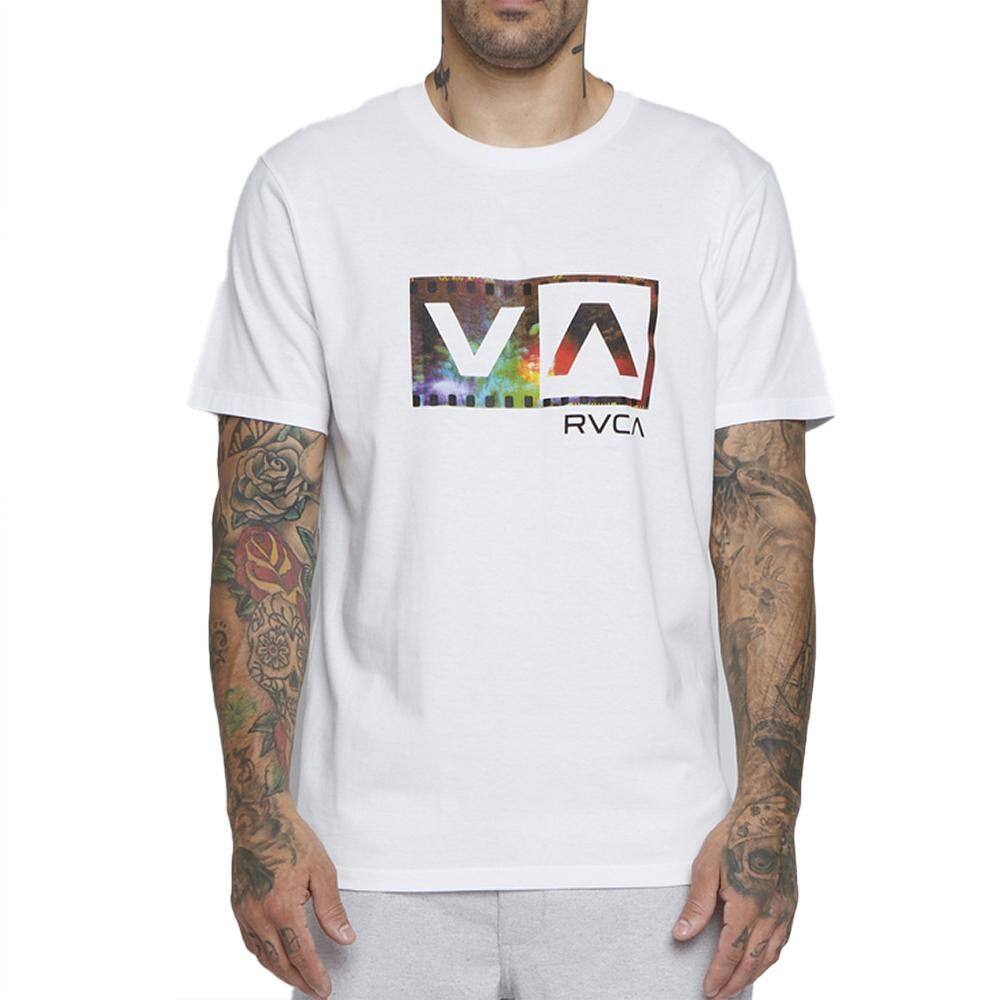 Camiseta RVCA Balance Box Film SM25 Masculina Branco