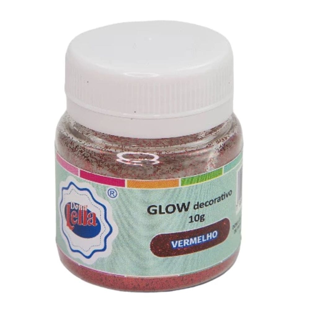 Pó Para Decoração Glow Vermelho 10g Donna Lella