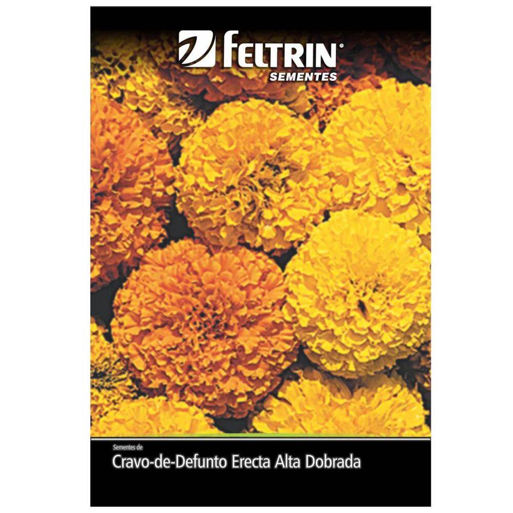 Sementes de Cravo-de-Defunto Erecta Alta Dobrada FELTRIN