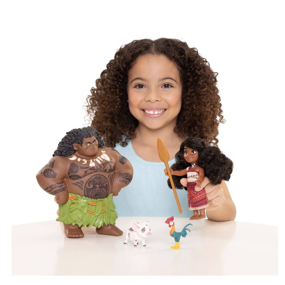 Conjunto Moana 2 Disney Moana e Maui 15cm | Extra