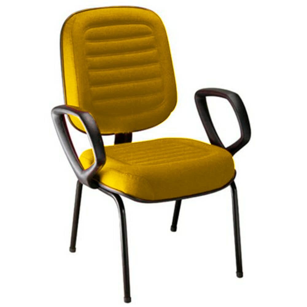 Cadeira para Escritório Diretor Gomada Linha Blenda Amarelo