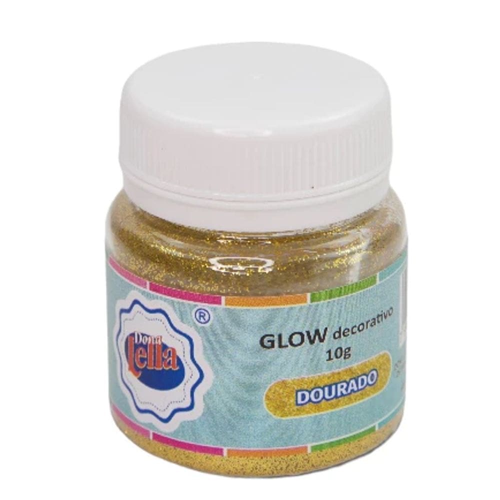 Pó Para Decoração Glow Dourado 10g Donna Lella
