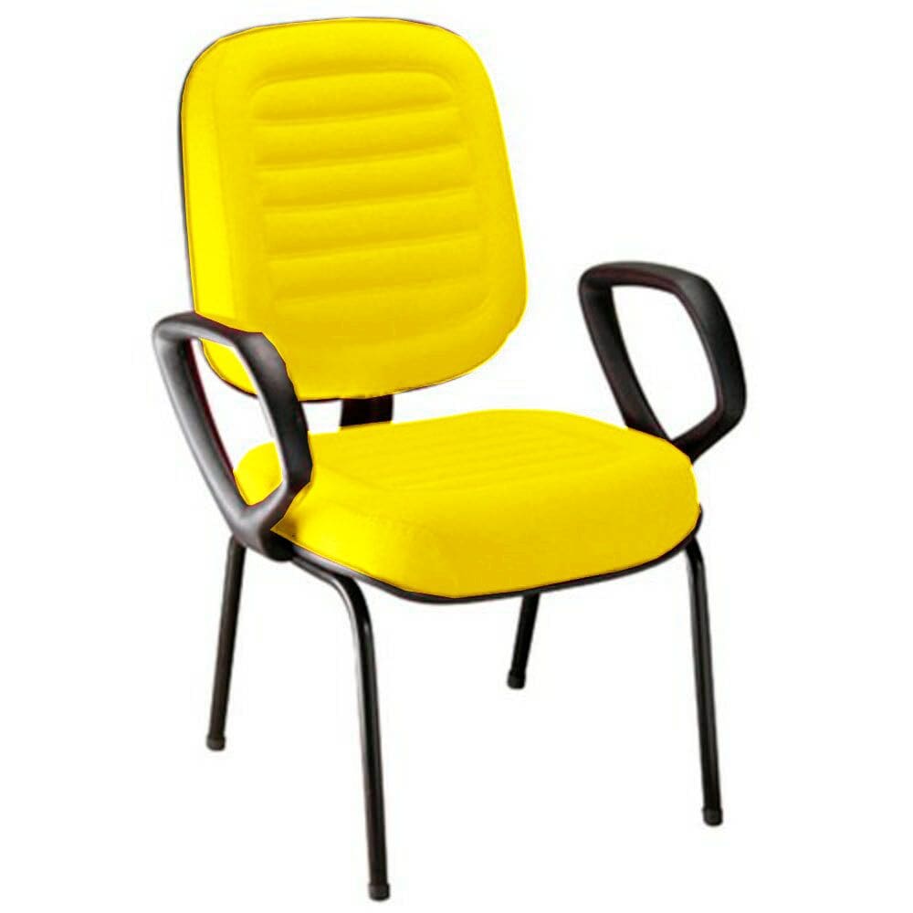 Cadeira para Escritório Diretor Gomada Linha Blenda Amarelo