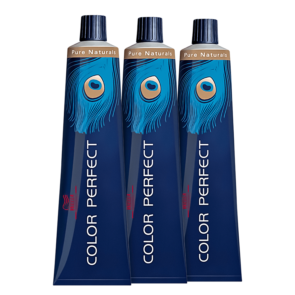 Kit Wella Professionals Color Perfect 7/0 Louro Médio - Coloração Permanente (3 Unidades)