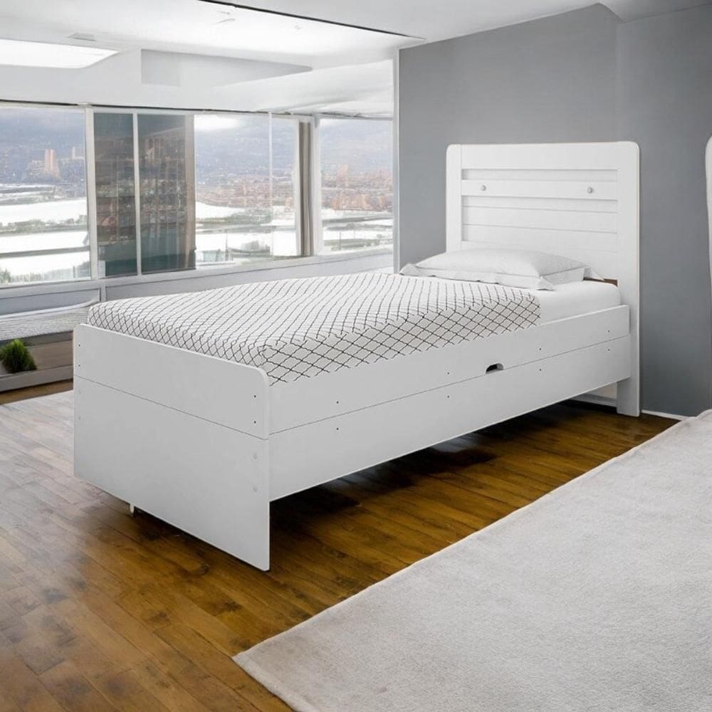 Cama Solteiro Larissa Branca
