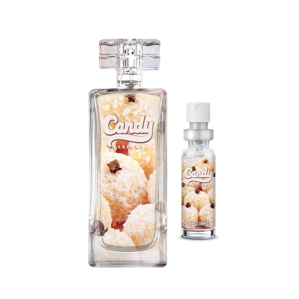 Perfume Candy - Beijinho (55ml) Linha Gourmand Thipos + Portable (7ml)