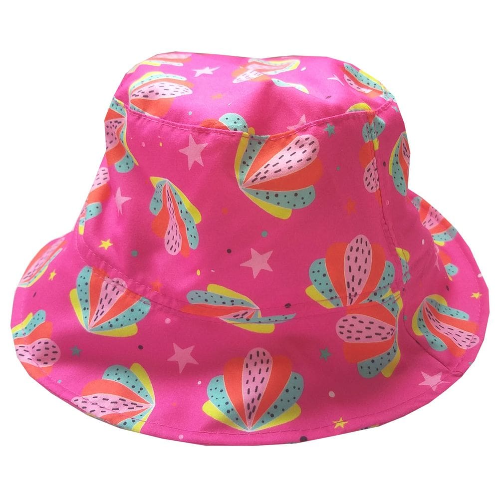Chapéu Bebê Proteção UV Conchas Pink Everly