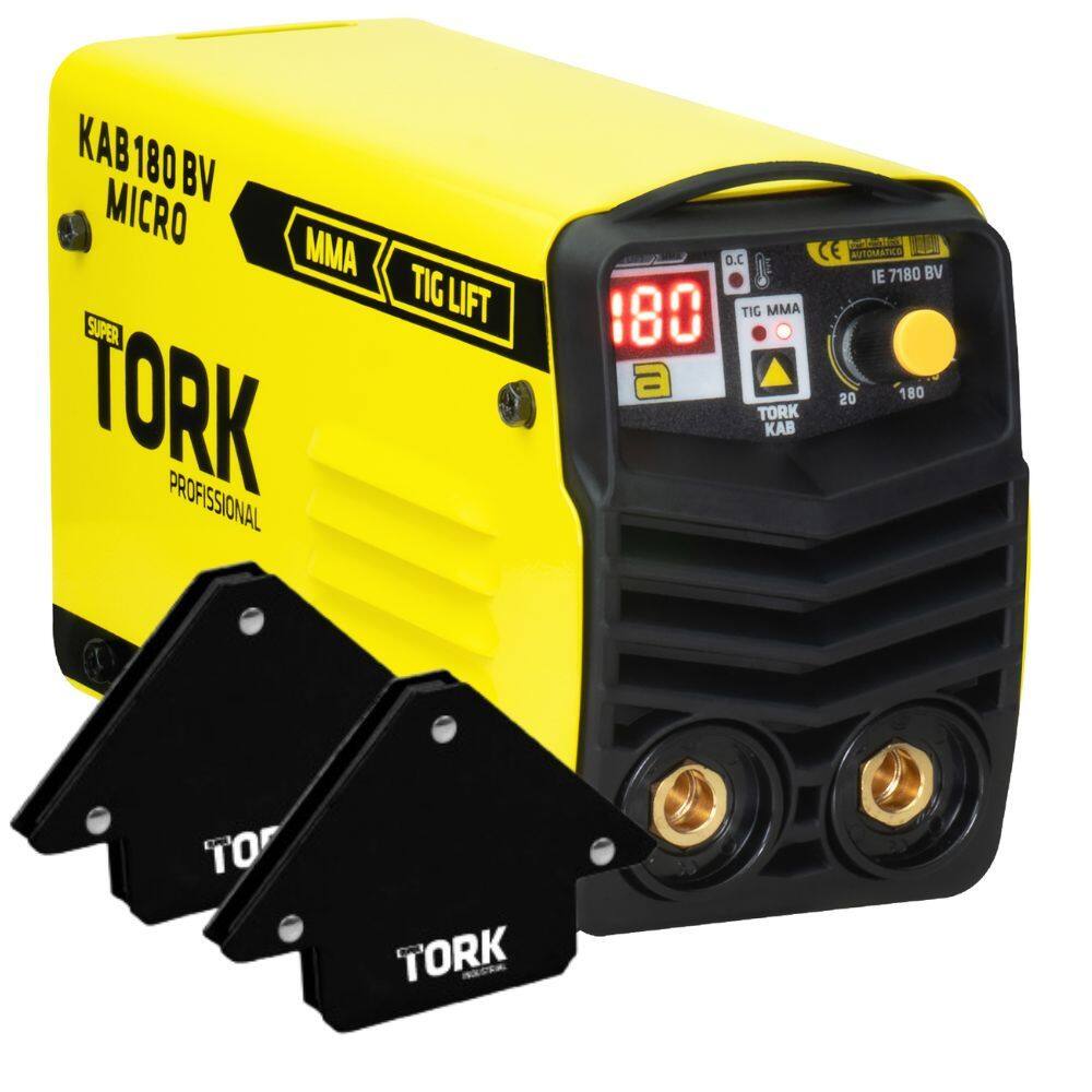 Kit Maquina De Solda Inversora + Esquadro Magnetico 12kg Tork