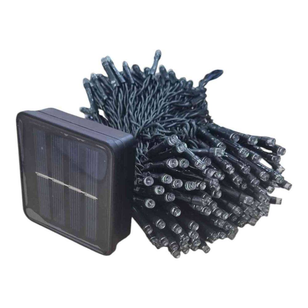 Pisca-Pisca Solar Led 18m 200 Leds Luz Colorida
