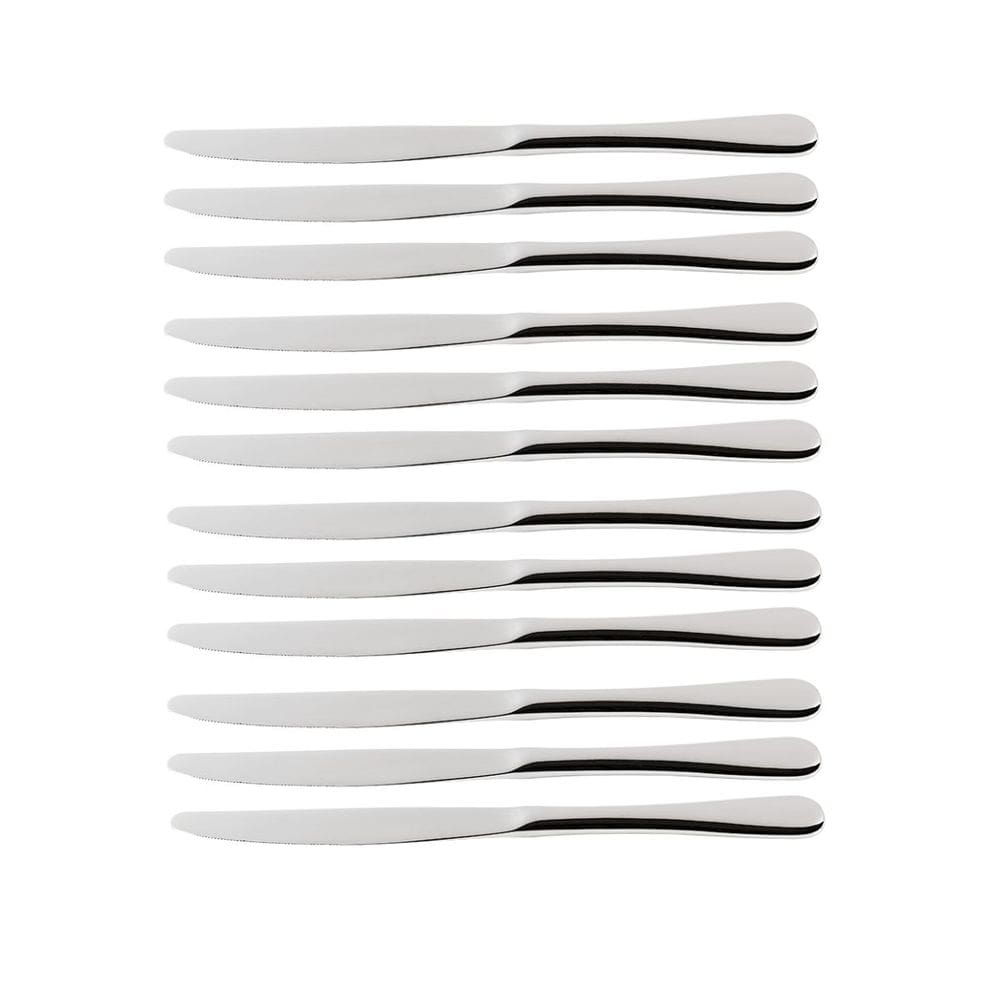 Jogo Faca De Sobremesa Bistrô Inox Brinox Kit 12 Peças