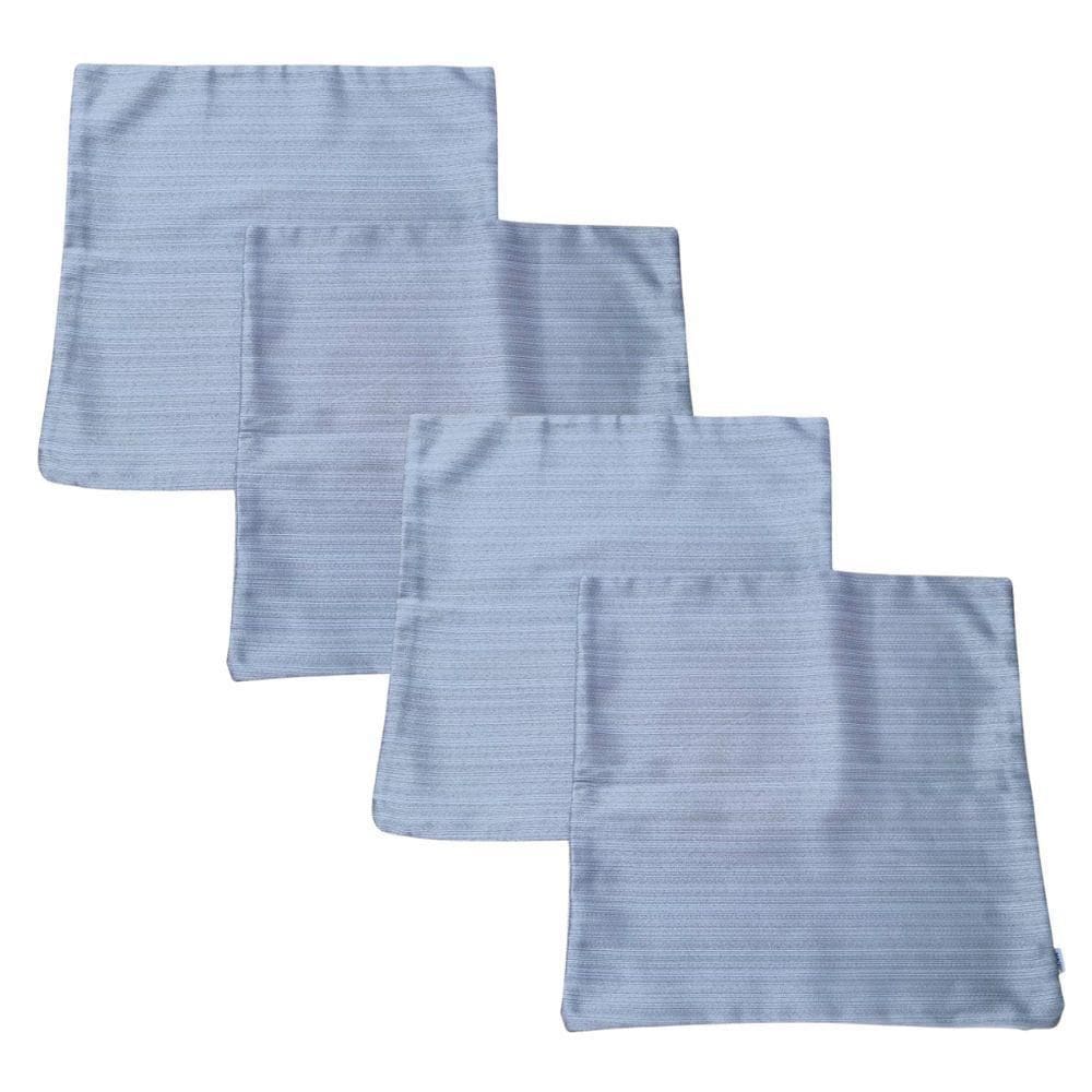 Kit 4 Capa Almofadas Jacquard 45x45 Ziper Invisivel Dourado