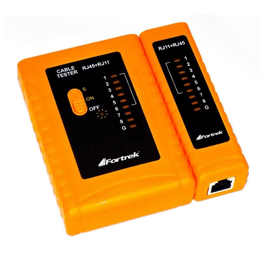 Testador De Cabos Lan RJ-45 e RJ-11 Fortrek TCF101