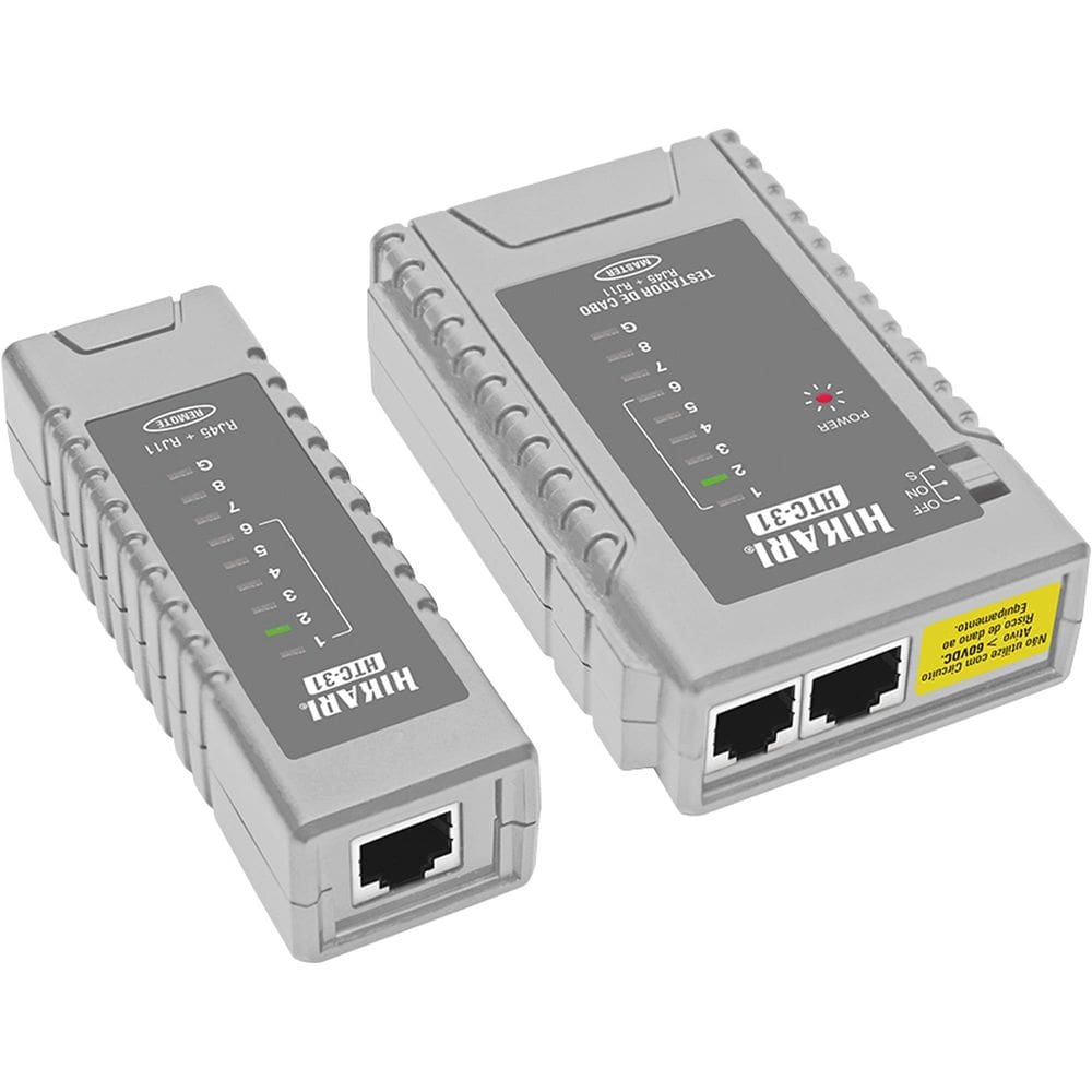 Testador De Cabos Lan RJ-45 e RJ-11 Hikari HTC-31