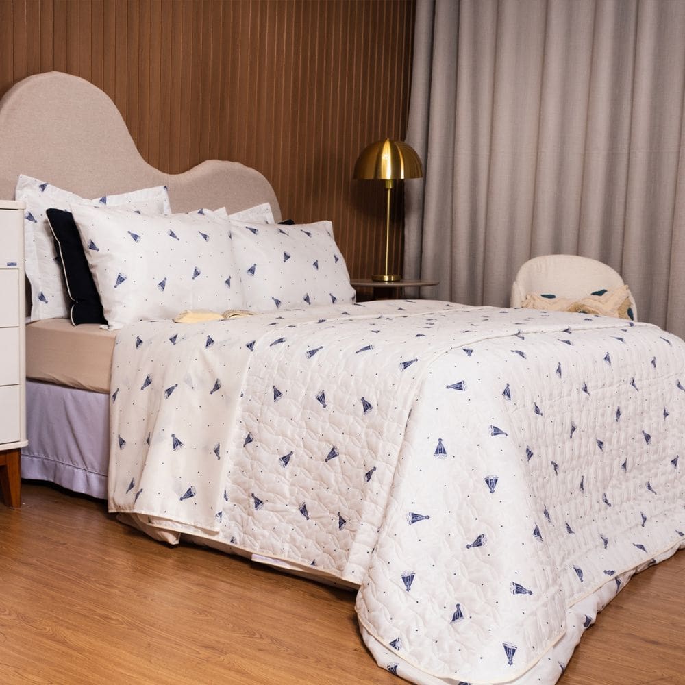 Jogo de Lençol Essencialle Solteiro 3 peças Nossa Senhora