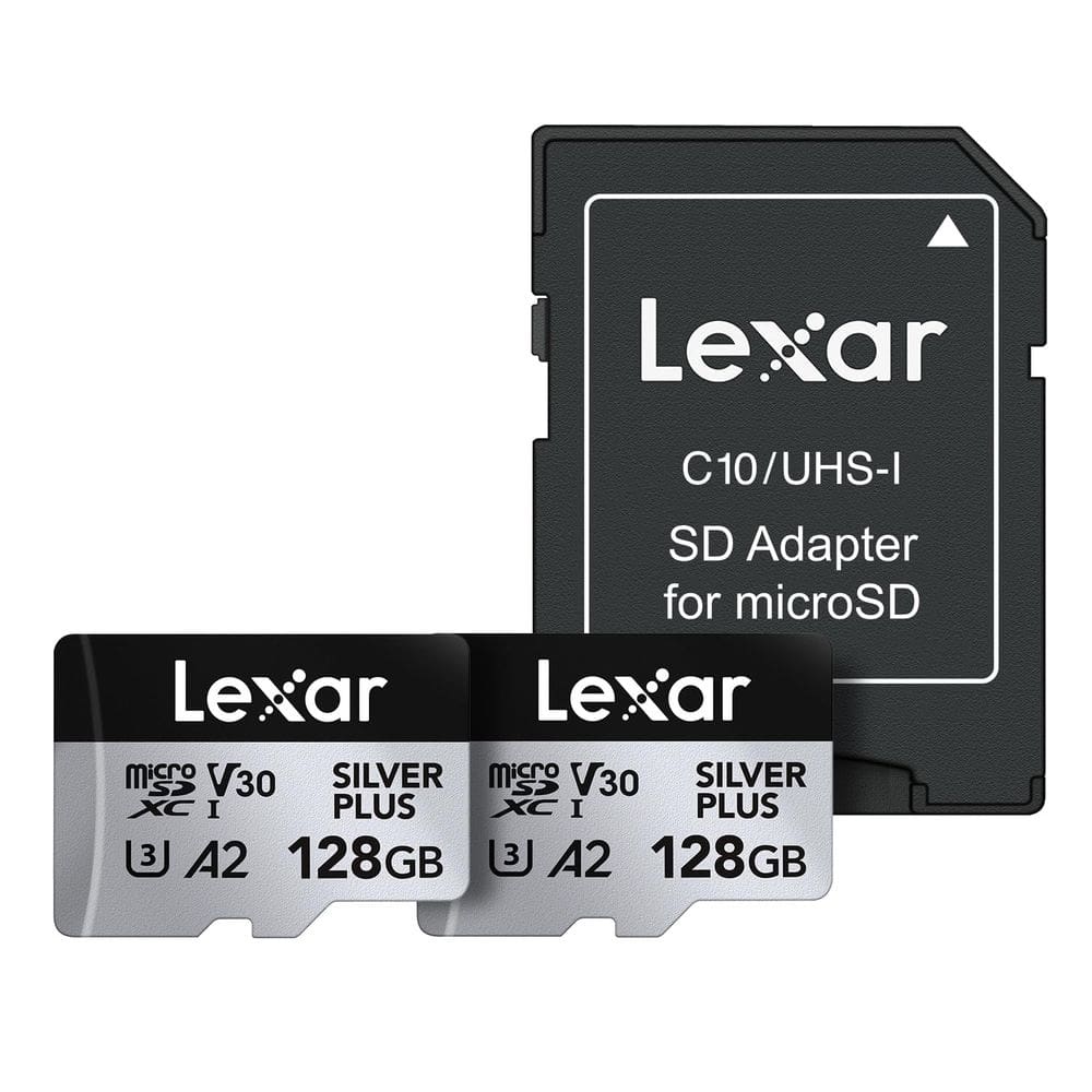 Cartão de memória Lexar Professional Silver Plus 128GB (pacote com 2)