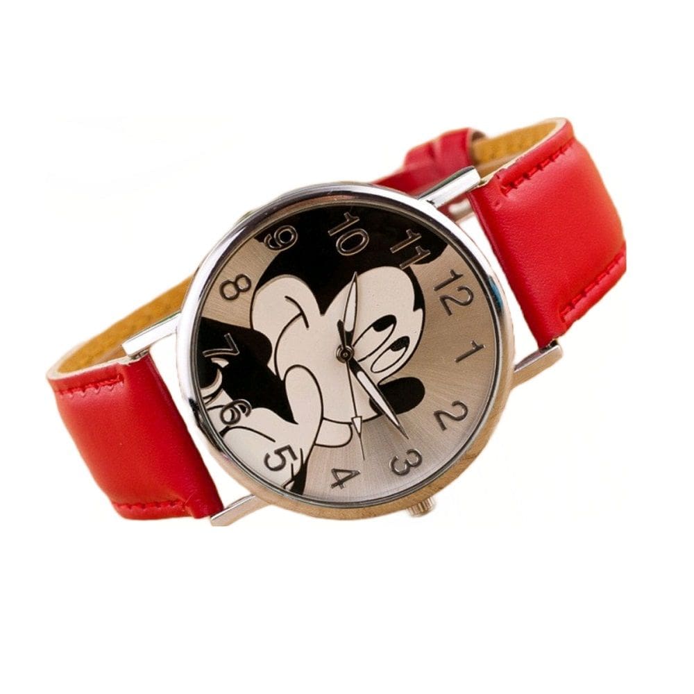Relógio De Pulso Analógico Regulável Com Personagem Mickey
