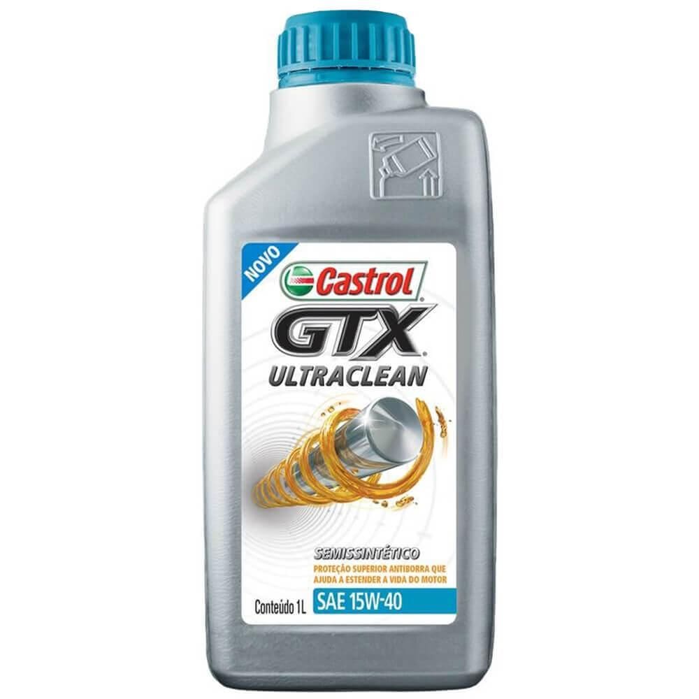 Óleo Semissintético 15w40 Gtx Ultraclean Castrol 1 Litro