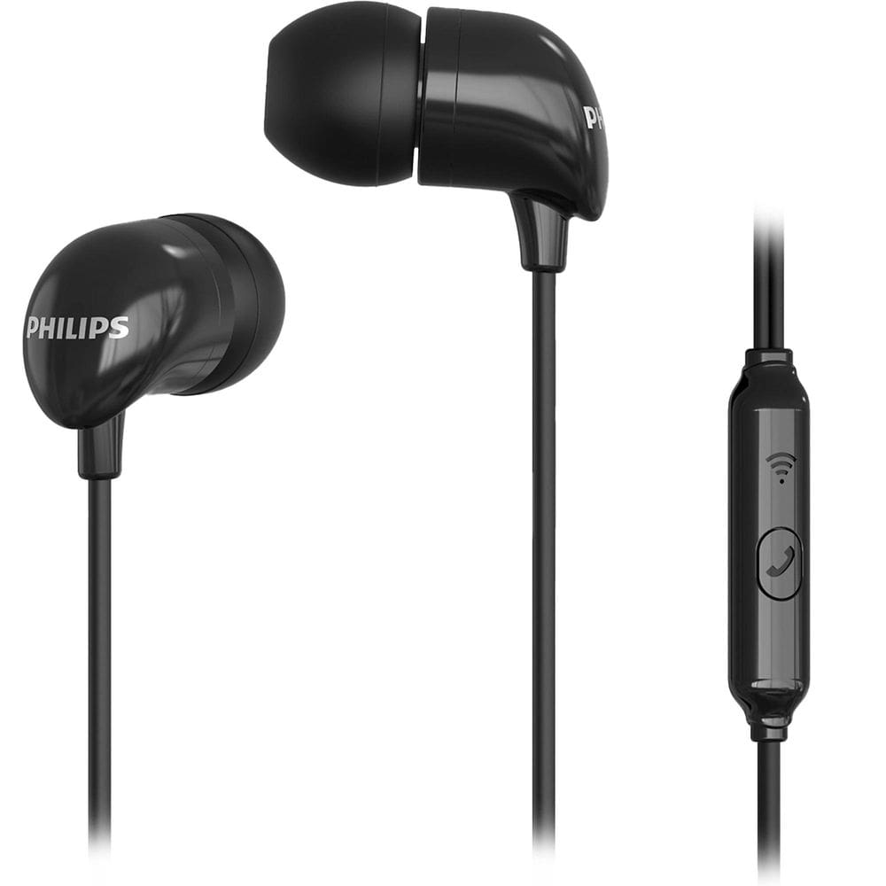 Fone De Ouvido Philips TAE1126BK/94 Intra Auricular Com Microfone Preto