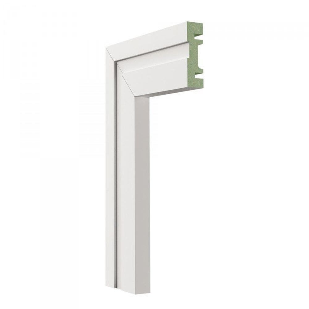 Kit com 40 Barras Guarnição Mdf 502 Moldufama 15mmx5cm Metro Linear 96m Branco
