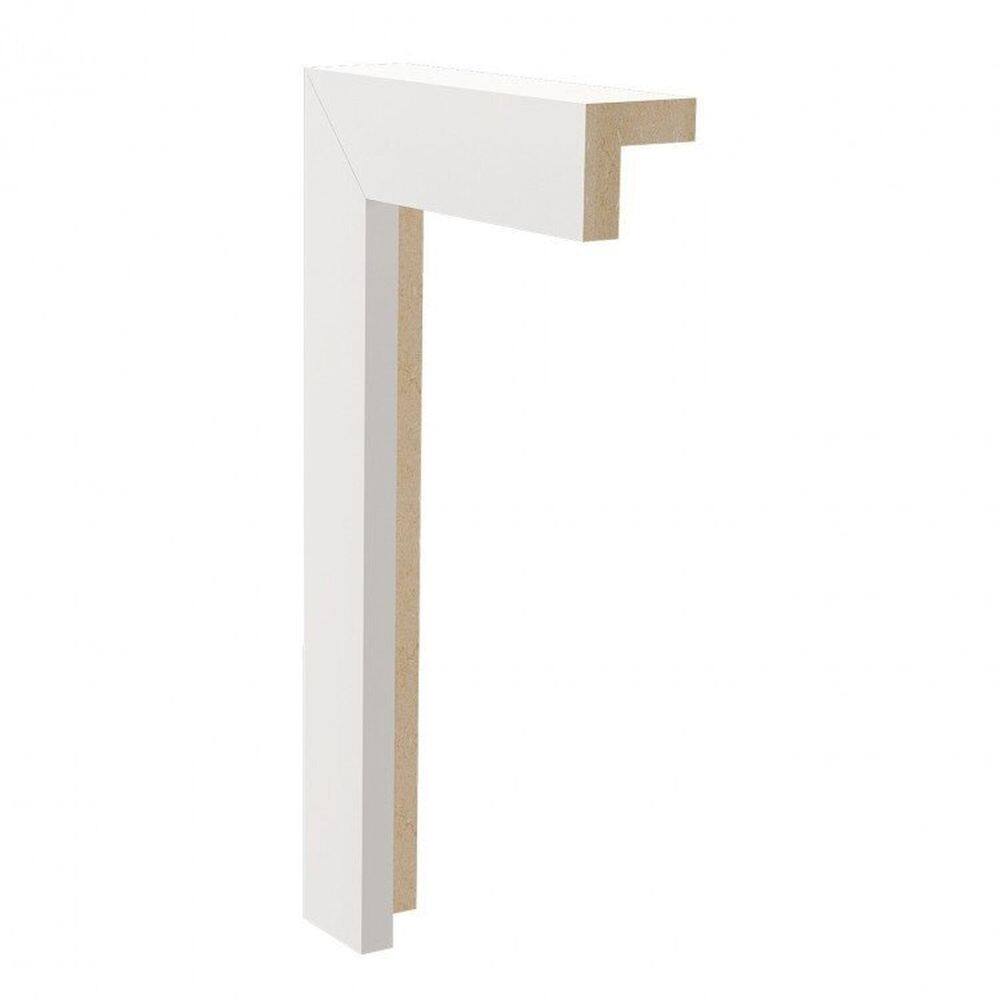 Kit com 15 Barras Arremate Mdf 250 Moldufama 15mmx2,5cm Metro Linear 36m Branco