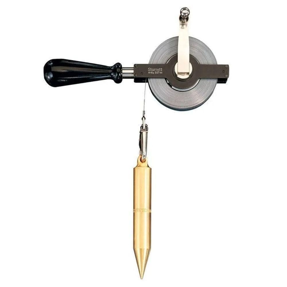 Trena De Profundidade Com Fita De Aço E Prumo Da Série C507 De 20 Metros - 13mm - Starrett
