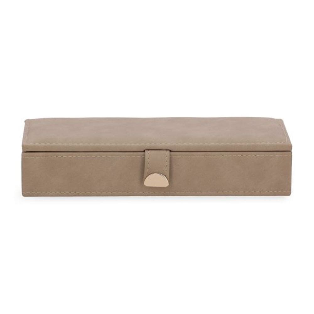 Caixa Organizadora Marrom Em PU 19337 6x27x11cm Mart