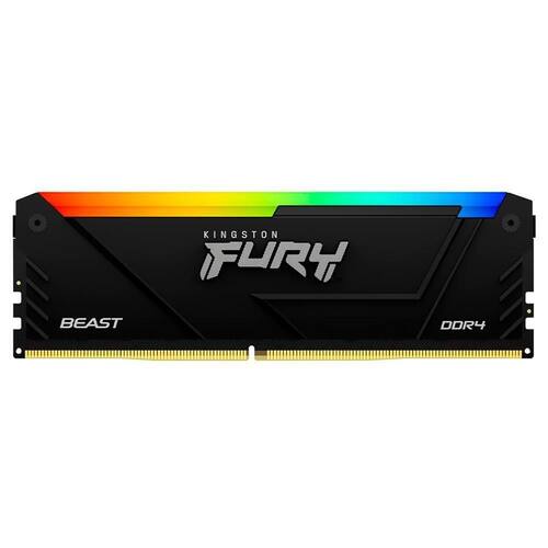 Imagem do produto Memória Kingston Fury Beast 16GB 3200MHz DDR4 RGB CL16 - KF432C16BB2A/16 em Extra