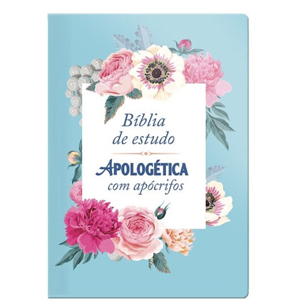 Biblia de Estudo: Apologetica com Apocrifos (florida Azul)