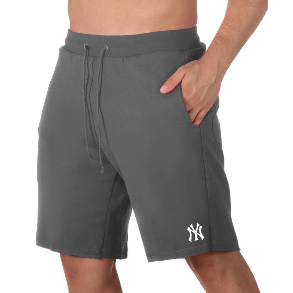 Bermuda Moletinho Short Calçao Masculino Estampa New York Cordão Ajustavel Com Bolsos Academia