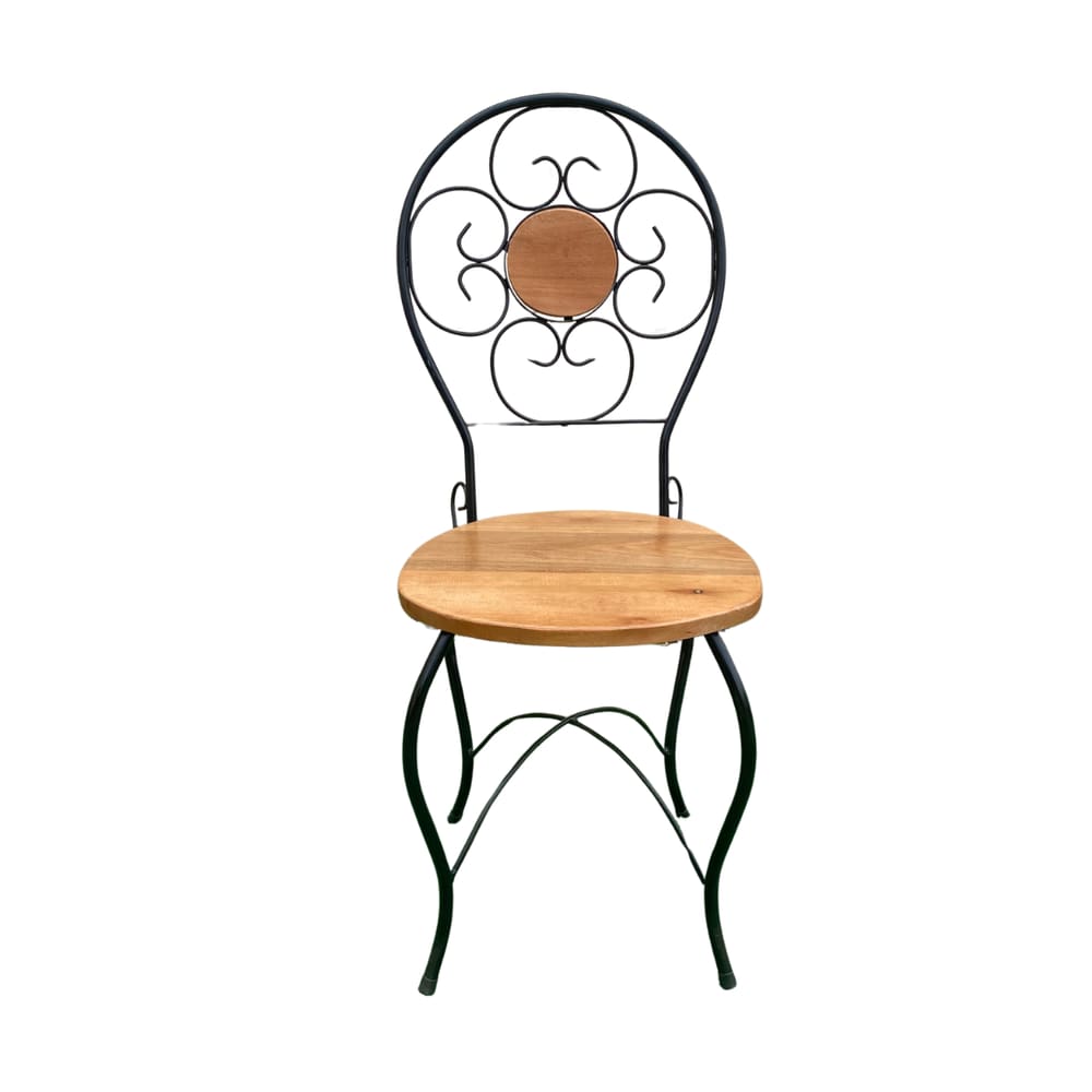 Cadeira Ferro e Madeira Modelo Bolinha Sudeste Rústico