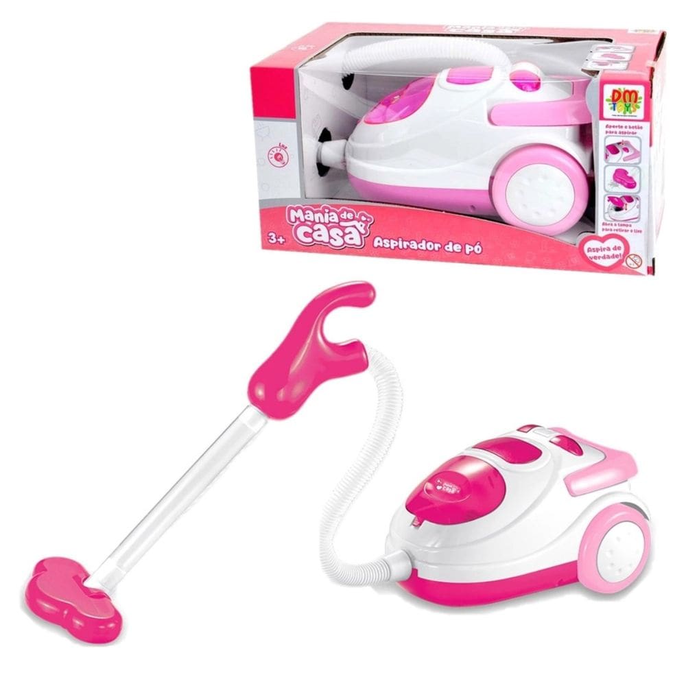 Aspirador De Pó Infantil Luz e Aspira De Verdade Brinquedo