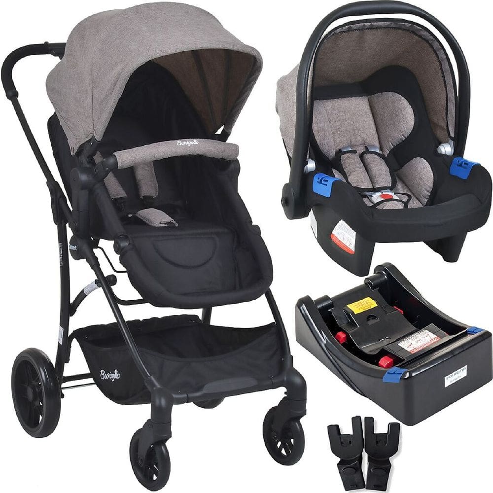 Carrinho Moises Travel System e Base Capuccino Convert - Burigotto