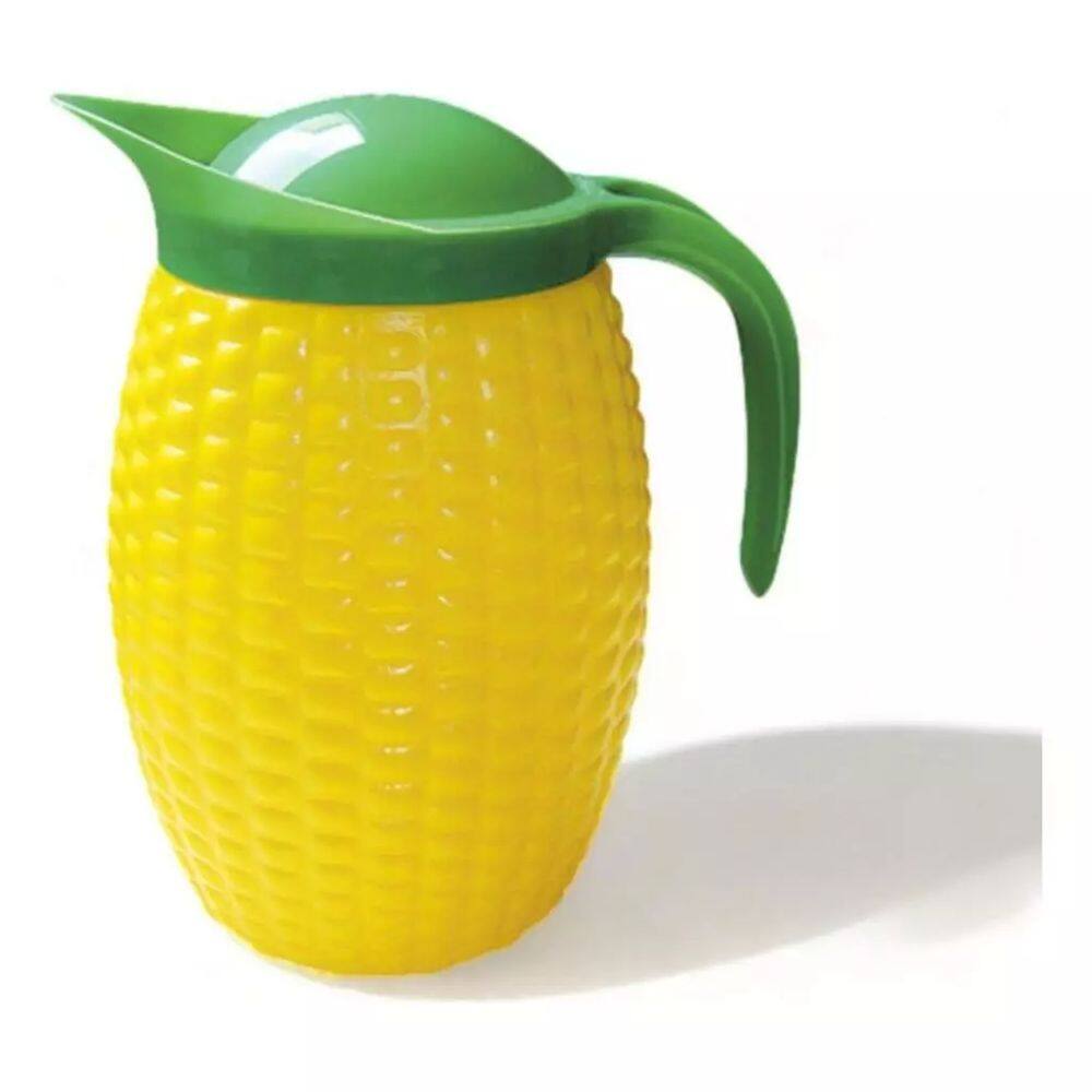 Jarra Milho Plástico 1,5L com Tampa - Tema Festa Junina Arraiá Decoração de Mesa