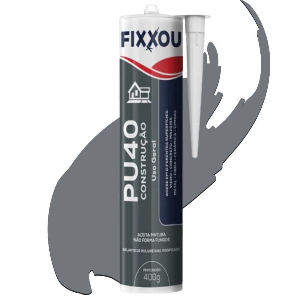 Pu Construcao Uso Geral 400G Cinza Fixxou