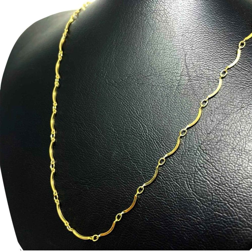 Corrente Gargantilha Banhado Ouro 18k Palito 1MM - 45CM