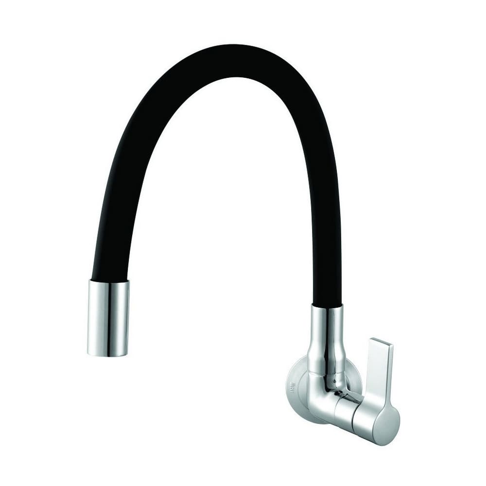 Torneira Cozinha Bica Moldavel Parede 1187 C36 Cromado/Preto - Meber