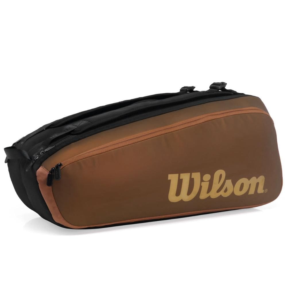 Raqueteira Wilson Super Tour Pro Staff V14 X9 Preta e Marrom