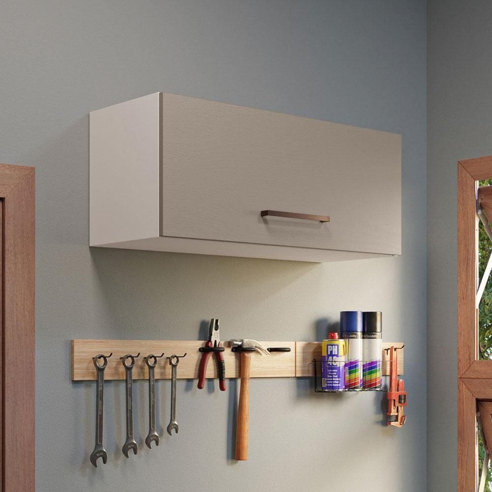 Armário Aéreo 80cm Branco/Crema Agata Madesa